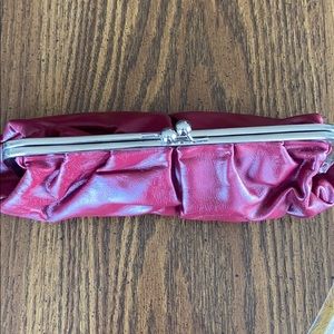 Red clutch purse